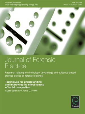 cover image of The Journal of Forensic Practice, Volume 17, Number 4